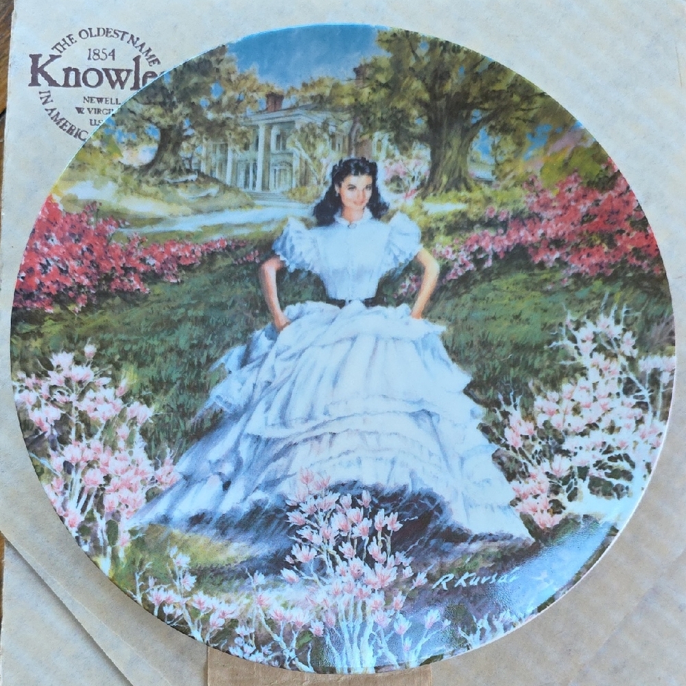 Knowles “Scarlett” Gone With the Wind Collector Plate w/ COA – Plate #1
